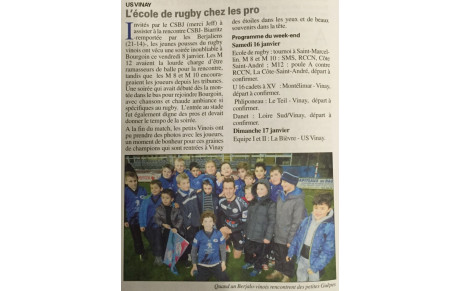 L'article de la semaine 15/01/2016