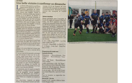 L'article de la semaine 05/02/2016