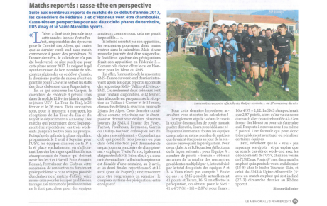 L'article de la semaine 03-02-2017